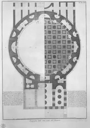 Icnografía del estado antiguo del Panteón